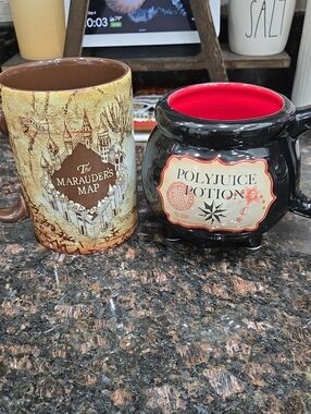 The Marauder's Map And Polyjuice Potion Cauldron Mugs